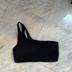 Lululemon Ribbed Nulu Asymmetrical Yoga Bra